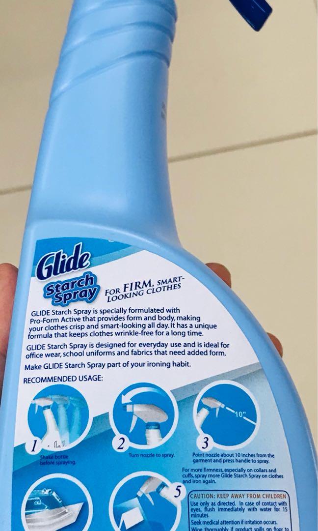 Glide Starch Spray Ironing Aid Powder Pure 500mL