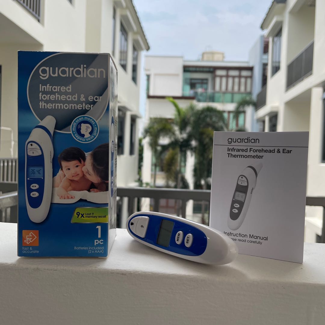 Guardian infrared forehead and ear thermometer, Health & Nutrition