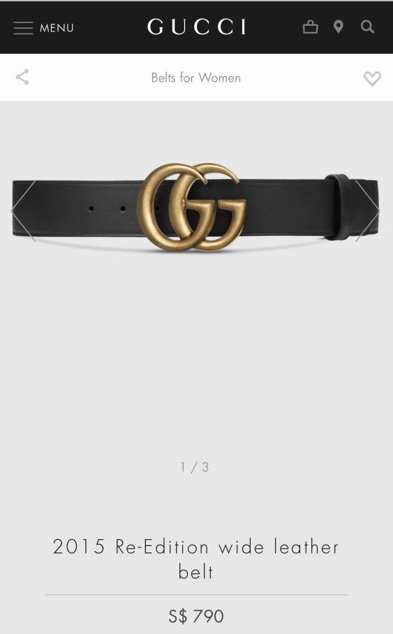 gucci belt 1 g