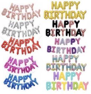 ‘Happy Birthday’ Aluminium Foil Letter Balloon