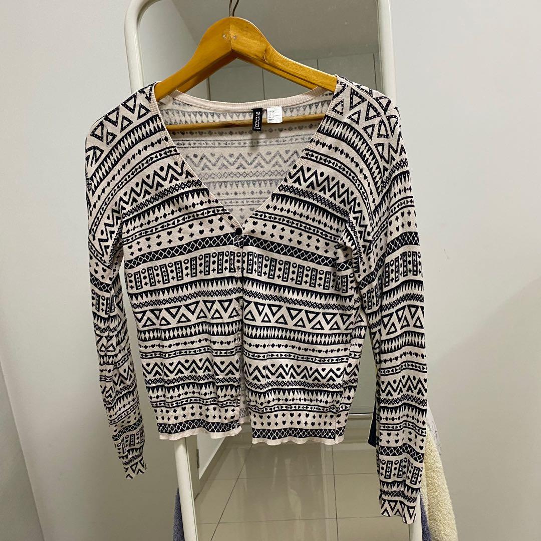 H&m aztec cardigan cheap