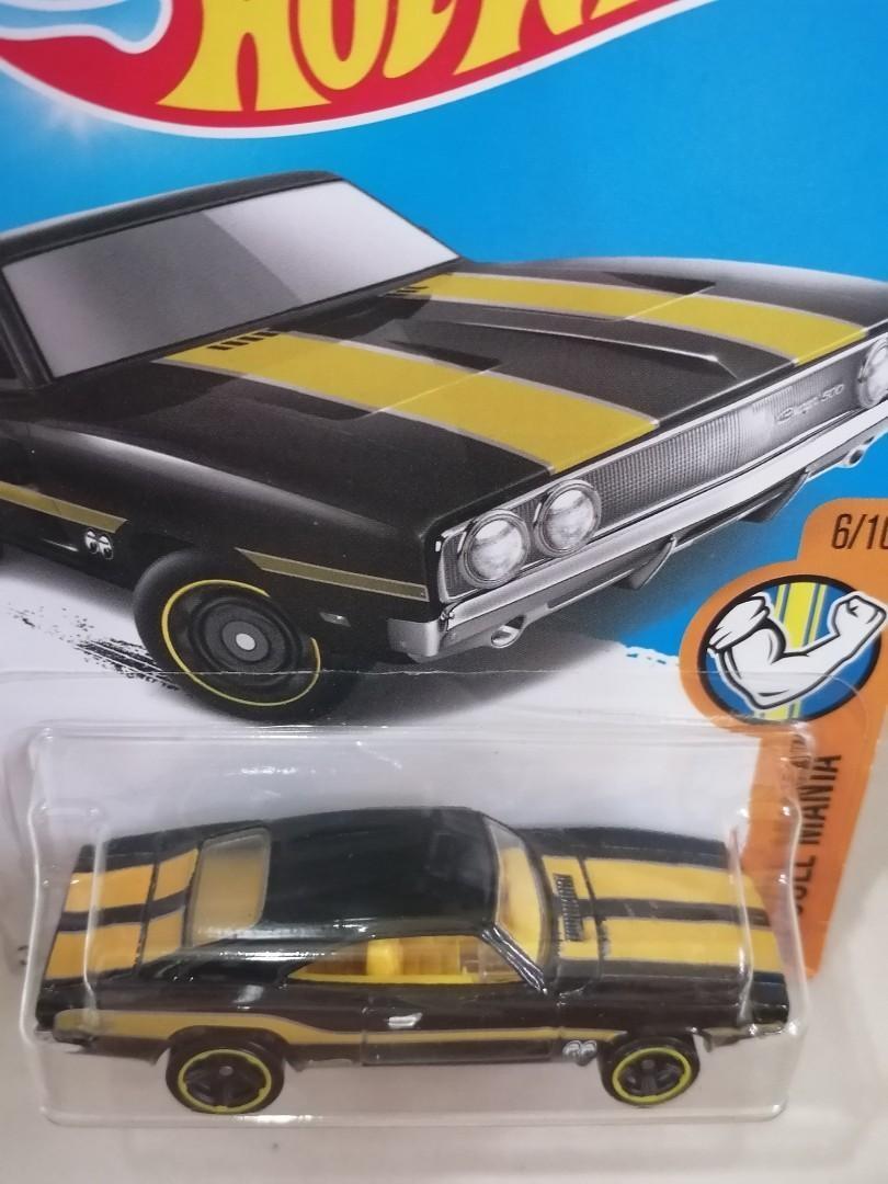 2017 Hot Wheels MUSCLE MANIA 8/10 '69 Dodge Charger 500 285/365 Black Version 