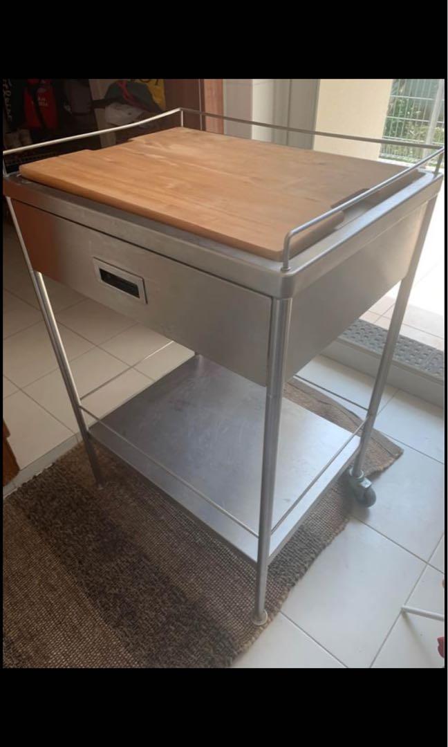 Ikea kitchen trolley island table, Furniture & Home Living, Furniture