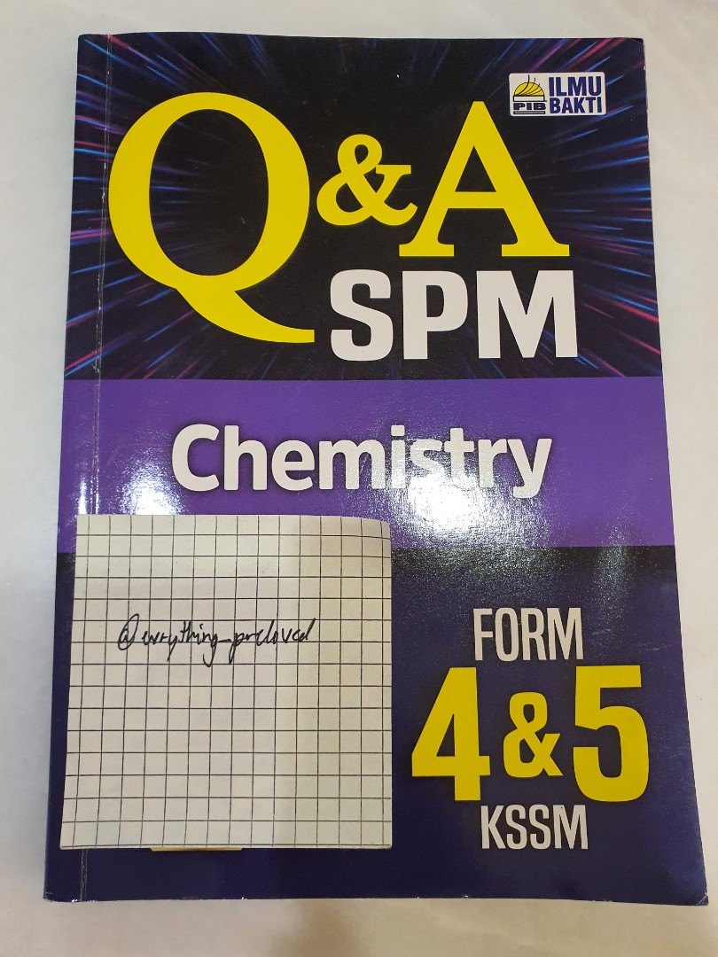 Ilmu Bakti Q&A KSSM Chemistry FORM 4 & 5, Hobbies & Toys, Books