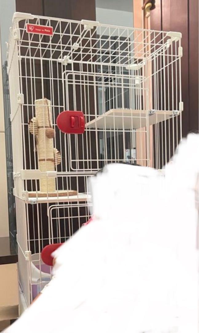 日本IRIS貓籠3tier cat cage, 寵物用品, 寵物家品及其他 Carousell
