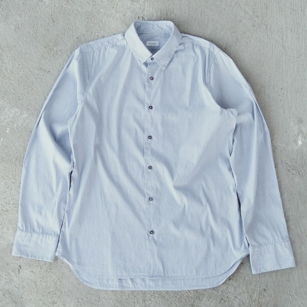 Jil sander stripe button shirt, Fesyen 