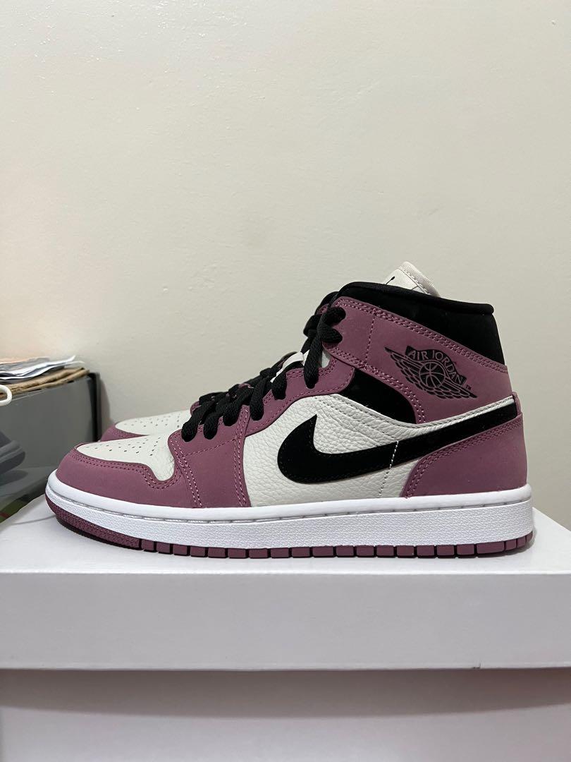 jordan 1 womens pink and black