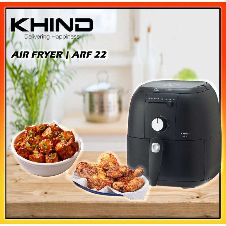 KHIND ARF22 Air Fryer 2.6L Capacity Oil Free Healthy Home Cooking Made Easy