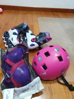 Kids roller blade set.