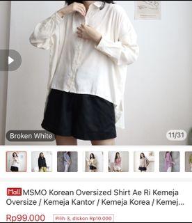 korean oversized shirt