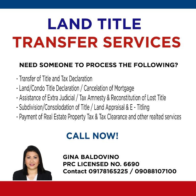 Hassle-Free Property Title Transfer & Documentation Services | Metro Manila (Category: Others) located in Taytay. Submitted by thepottershandrealty (Listing ID 1154368667, Image 3). Description: Bought or inherited a property? Let us handle the paperwork for you! Avoid the stress, long queues, and complicated government processes. At The Potter's Hand Realty & Management Corporation, we provide professional and reliable property documentation and