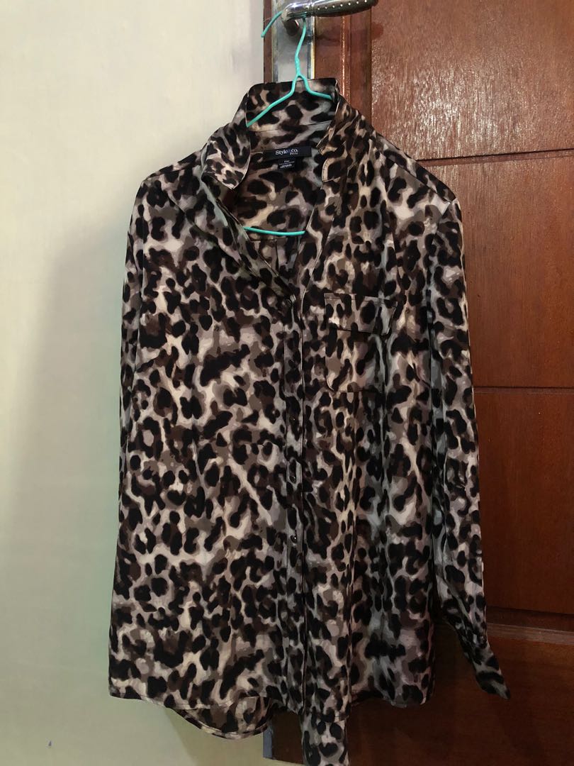 Leopard shirt, Fesyen Wanita, Pakaian 