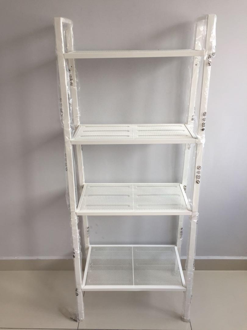 LERBERG Shelf unit white 60x148 cm. Furniture Home Living
