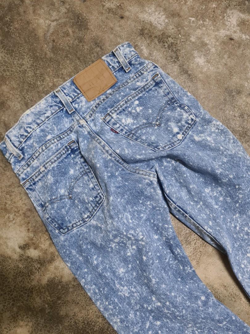 Levis acid wash snow wash non selvedge talon samurai vintage vtg