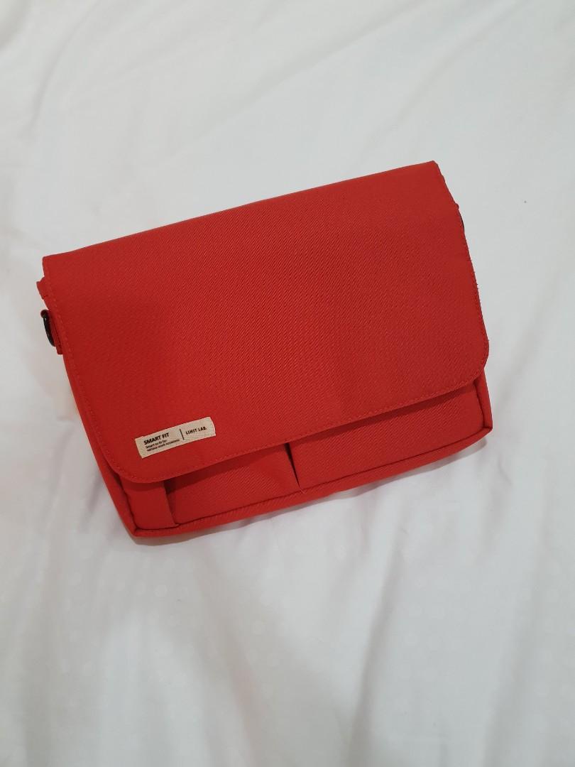 Lihit Lab Smart Fit Carrying Pouch, A5 Orange, Women's Fashion, Bags