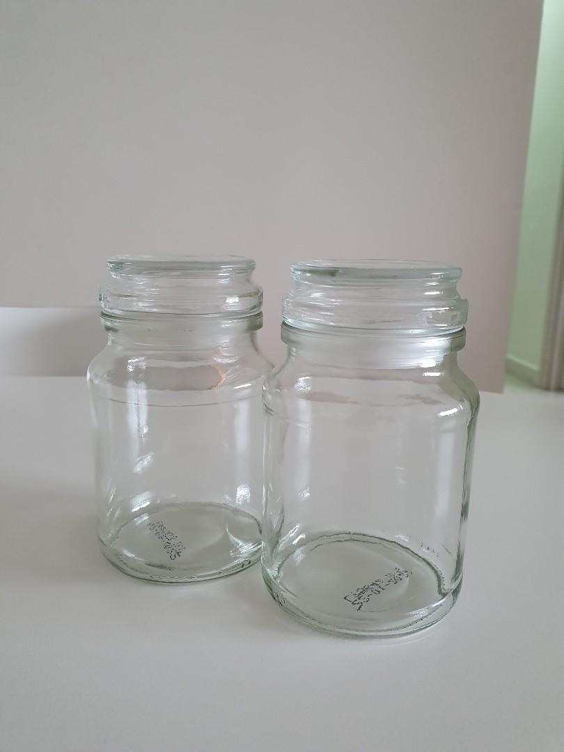 Moccona empty glass jar 100G, Furniture & Home Living, Kitchenware