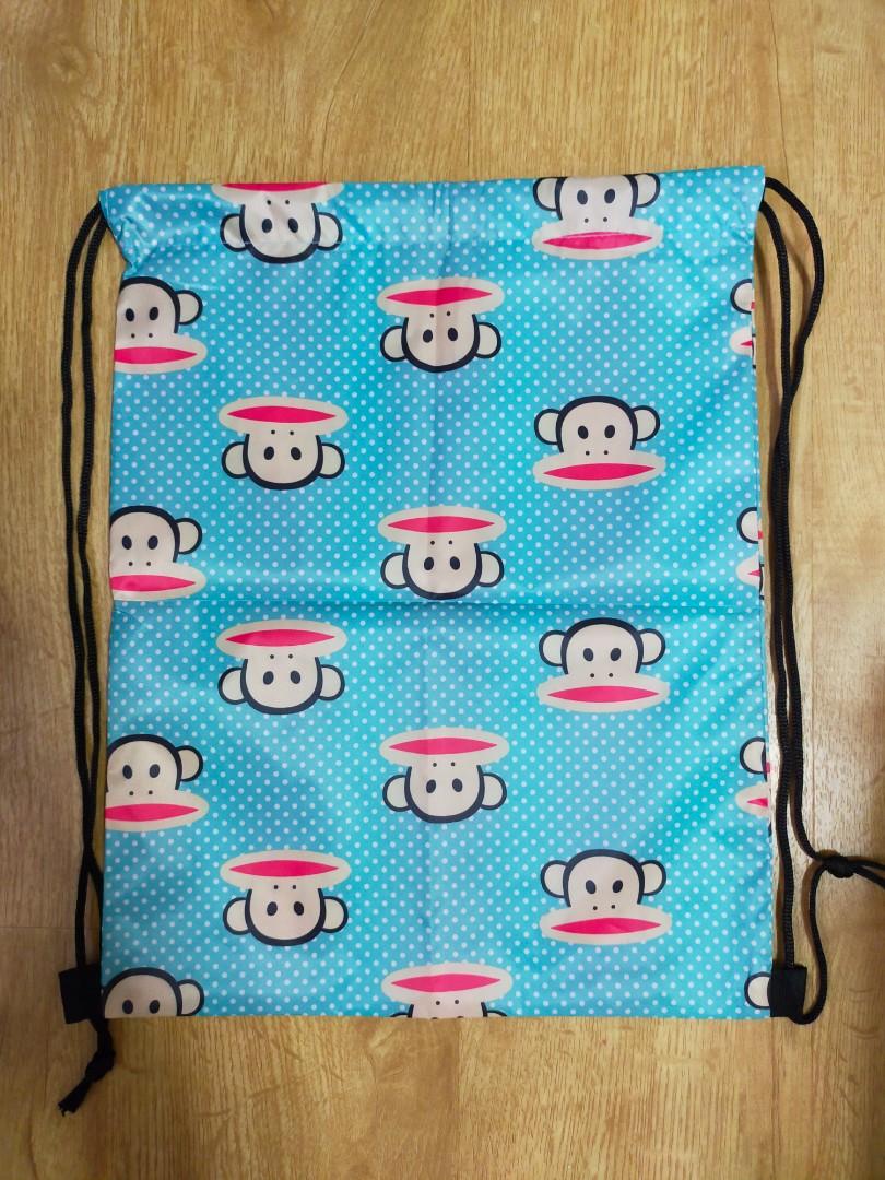 Monkey Drawstring Bag (Category: Backpacks) located in Singapore. Submitted by sgpianoteaching (Listing ID 1154471639, Image 1). Description: Brand New Monkey Drawstring Bag. Size: 43cm × 34 cm By post..