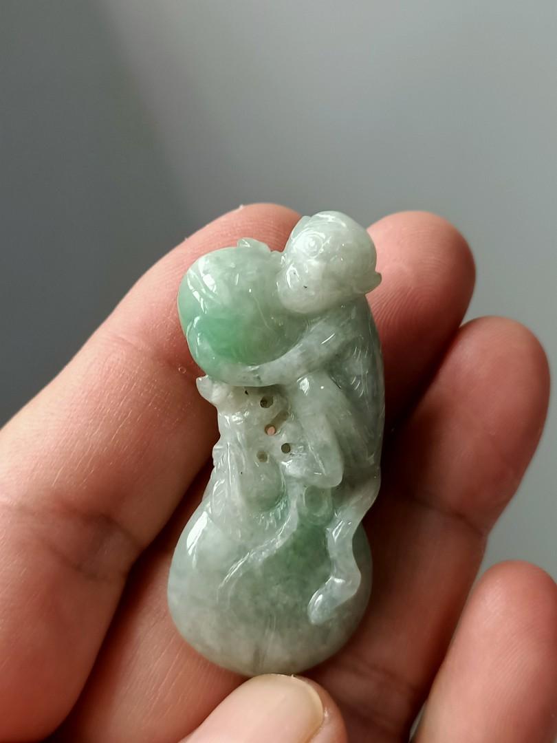 Jade monkey pendant on sale