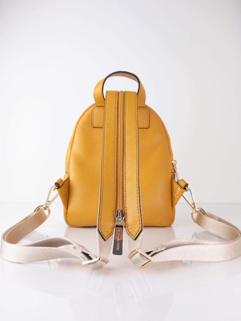 NEW MICHAEL KORS 35T0GERB5L ERIN SMALL CONVERTIBLE BACKPACK MARIGOLD