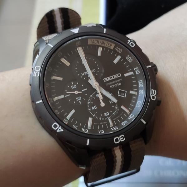 NEW Seiko Criteria Tachymeter Nylon Mens Watch SNDH23P1