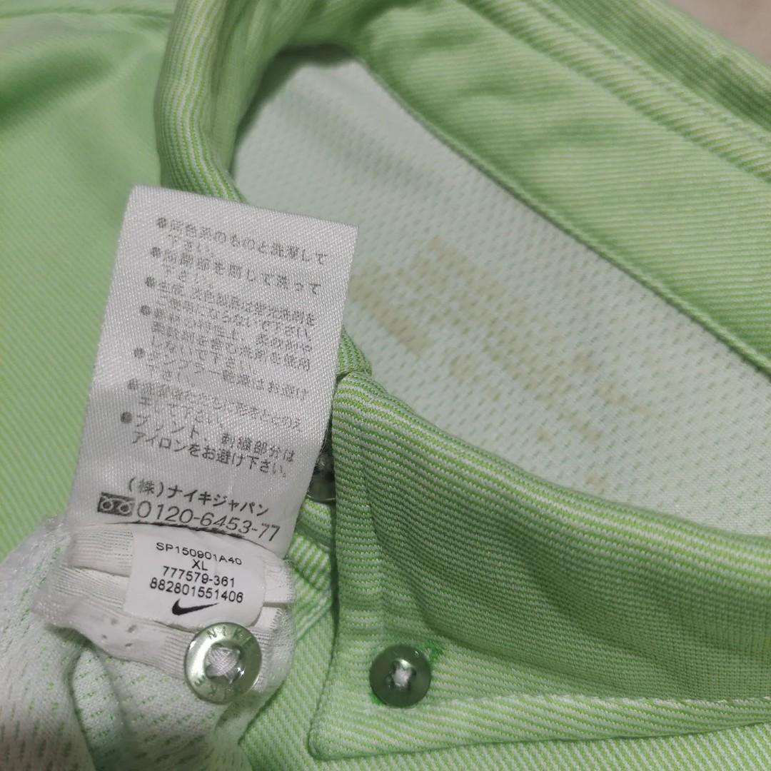 Nike Golf Mint Green Golf Jersey Polo Shirt, Olah Raga, Baju Olahraga