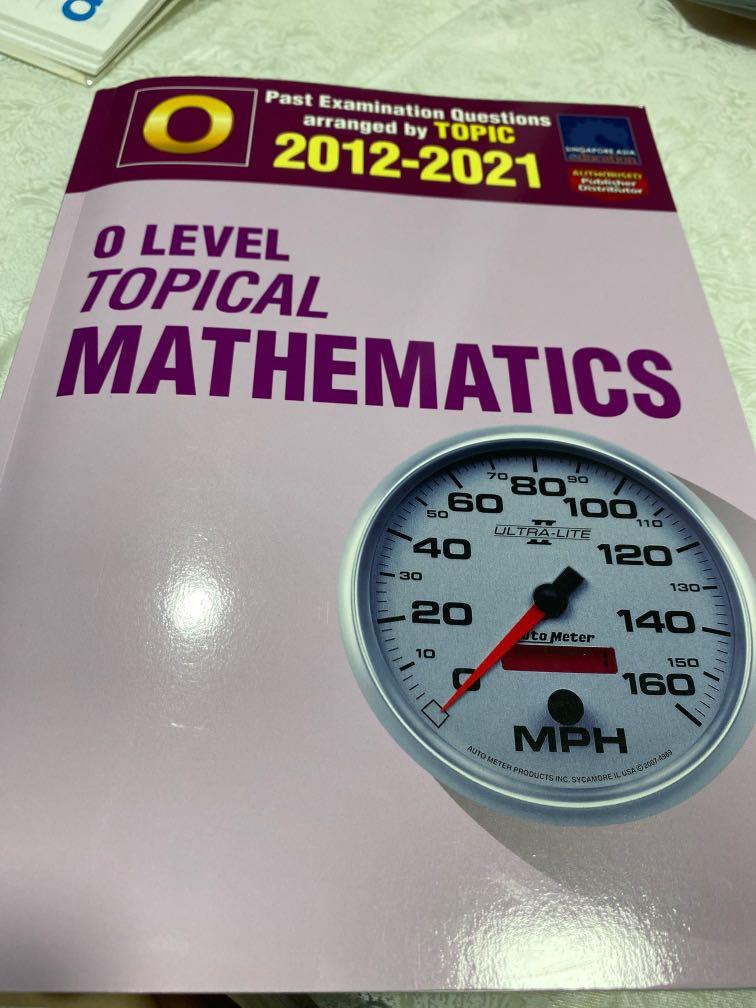 O Level Topical Math O level topical mathematics, Hobbies & Toys, Books & Magazines ...