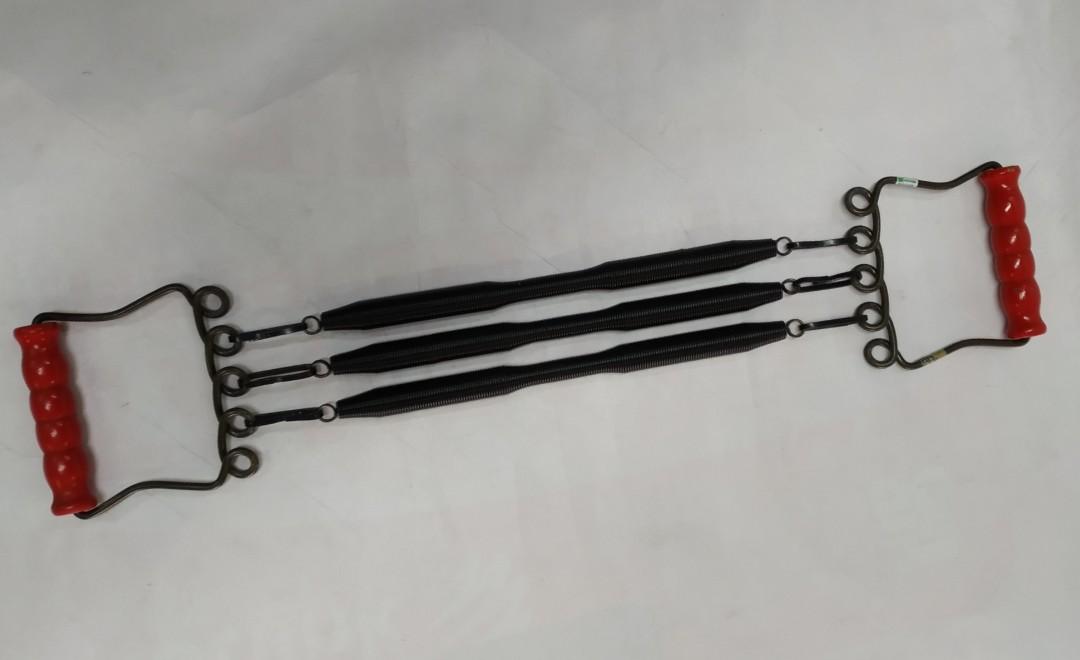 Old School Vintage Chest Expander 3 Spring Exerciser Home Gym, Hobbies