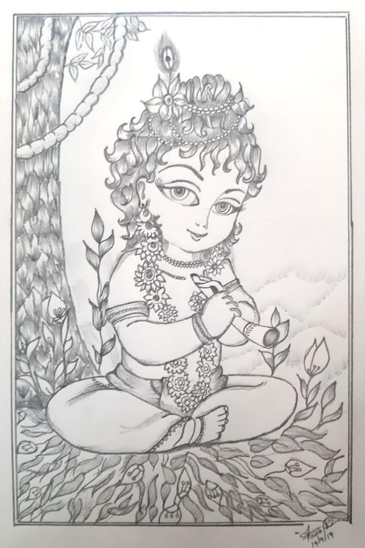 Original Pencil Drawings From India For Sale
