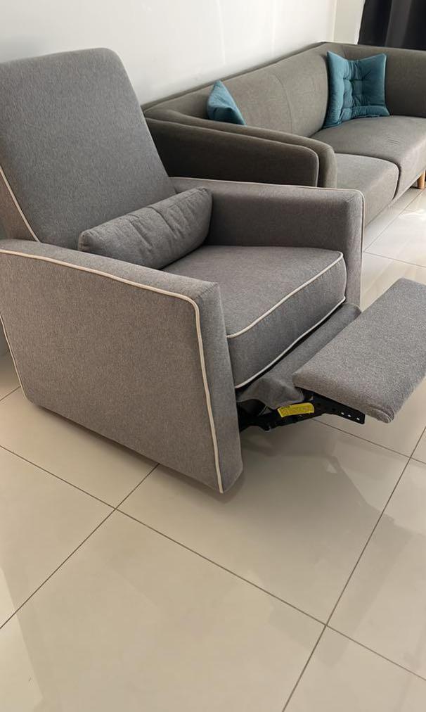 Piper Recliner & Swivel Glider breastfeeding lounge chair, Furniture