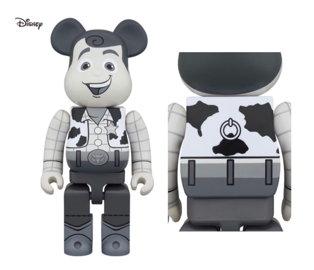 Pre-Order) Bearbrick 1000% 黑白胡迪Woody Toy Story B&W Ver., 興趣