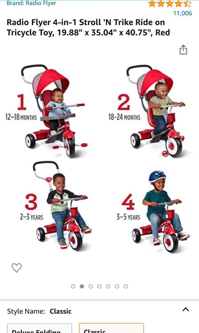 Radio flyer 4 in hot sale 1 stroll and trike