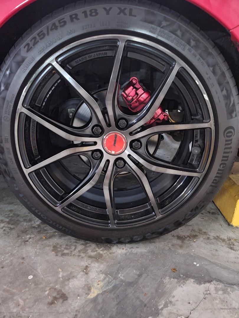 Ray Homura 18' Rims, Car Accessories, Tyres & Rims on Carousell