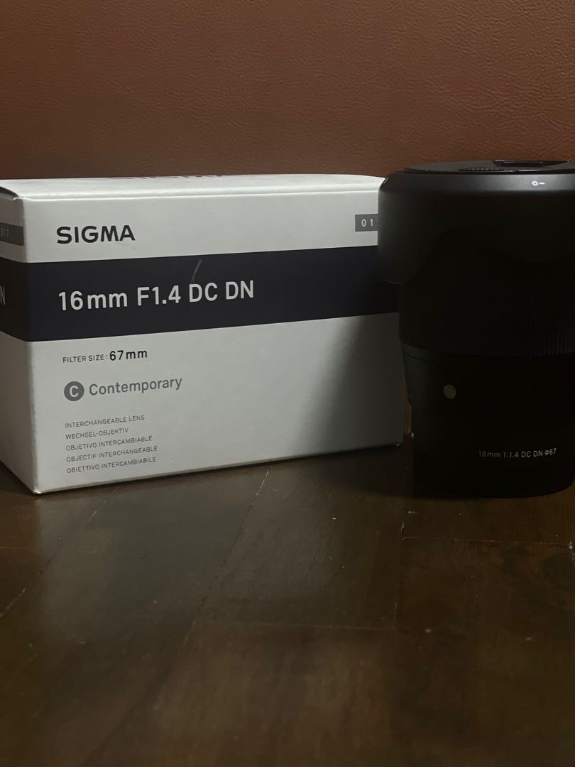 Sigma 16mm f1.4 (sony e mount apsc camera), Photography, Lens & Kits on