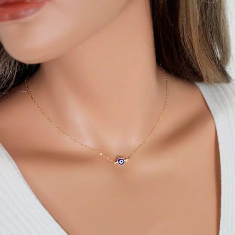 Turkish eye shop necklace