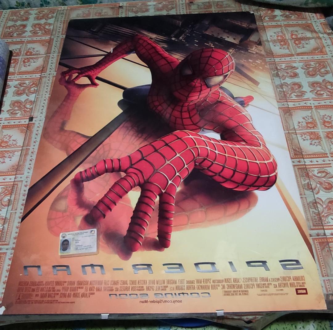 Spiderman poster (Category: Everything Else Others) located in Cagayan de Oro. Submitted by rhenegadgude (Listing ID 1154463068, Image 1). Description: 2002 vintage spiderman poster with acrylic frame 26x39.5 back to back print.