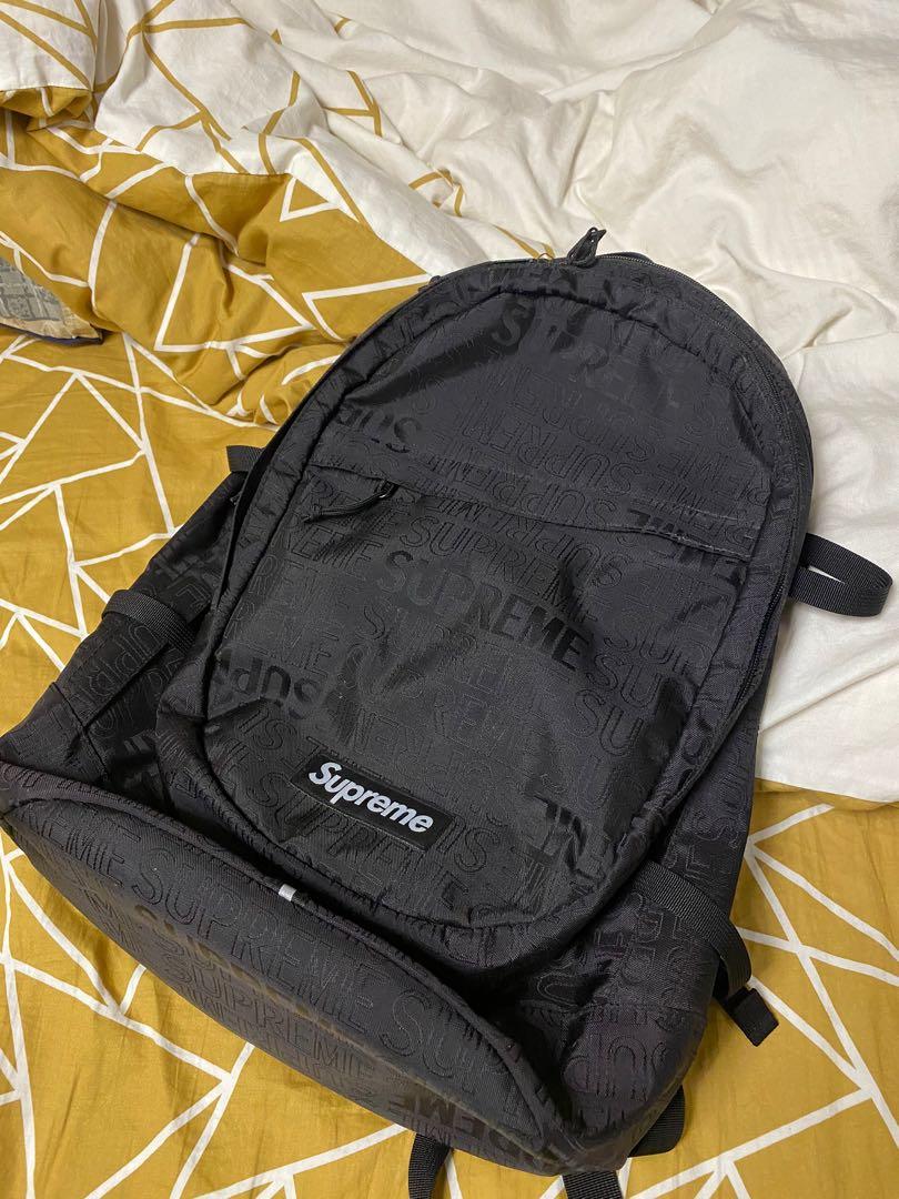 Supreme 46th backpack black, 男裝, 袋, 背包- Carousell