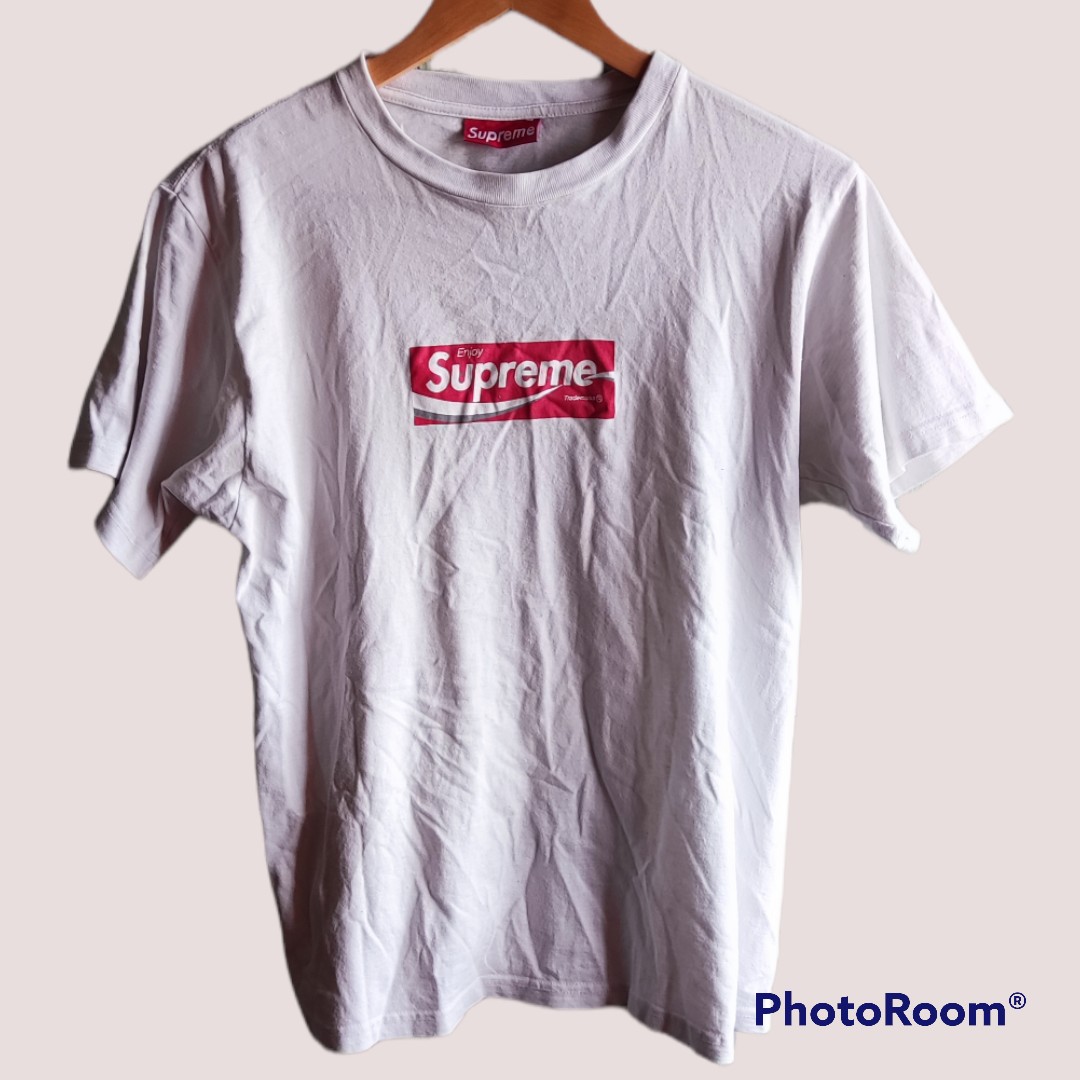 Supreme box logo coca cola Men s Fashion Activewear on Carousell