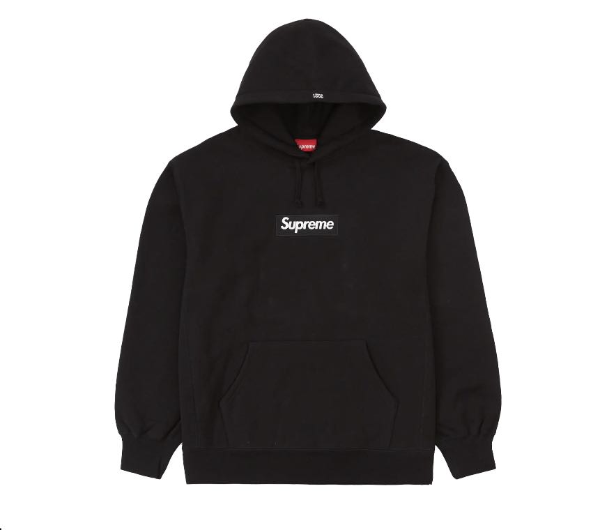 Supreme Box Logo Hooded Sweatshirt FW21 Black Men s Fashion