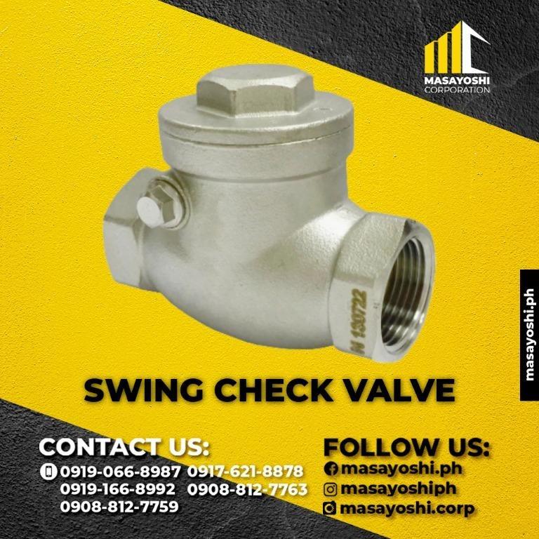 Swing Check Valve Check Valve Plumbing Valves Water Valve