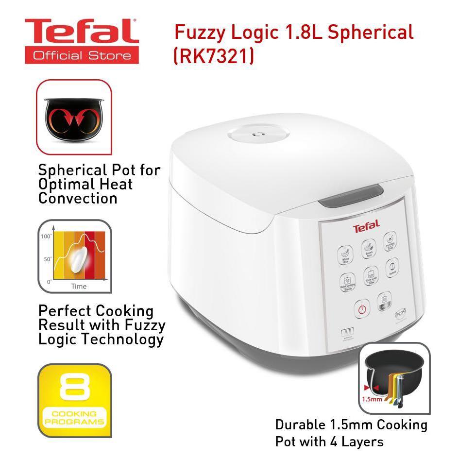 Tefal RK7321 Easy Rice Spherical Pot Rice Cooker 1.8L, TV & Home