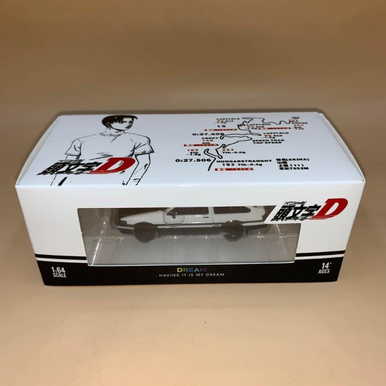 Time Micro 1/64 Scale Initial D Toyota AE86 Trueno (Category: Vehicle & Diecast Models) located in Manila. Submitted by laizt (Listing ID 1154526058, Image 3). Description: Original/authentic/legit Never been opened Brand new 1:64 Scale Die-cast True-to-scale detail Dimension is approximately L-3.25 inches long.