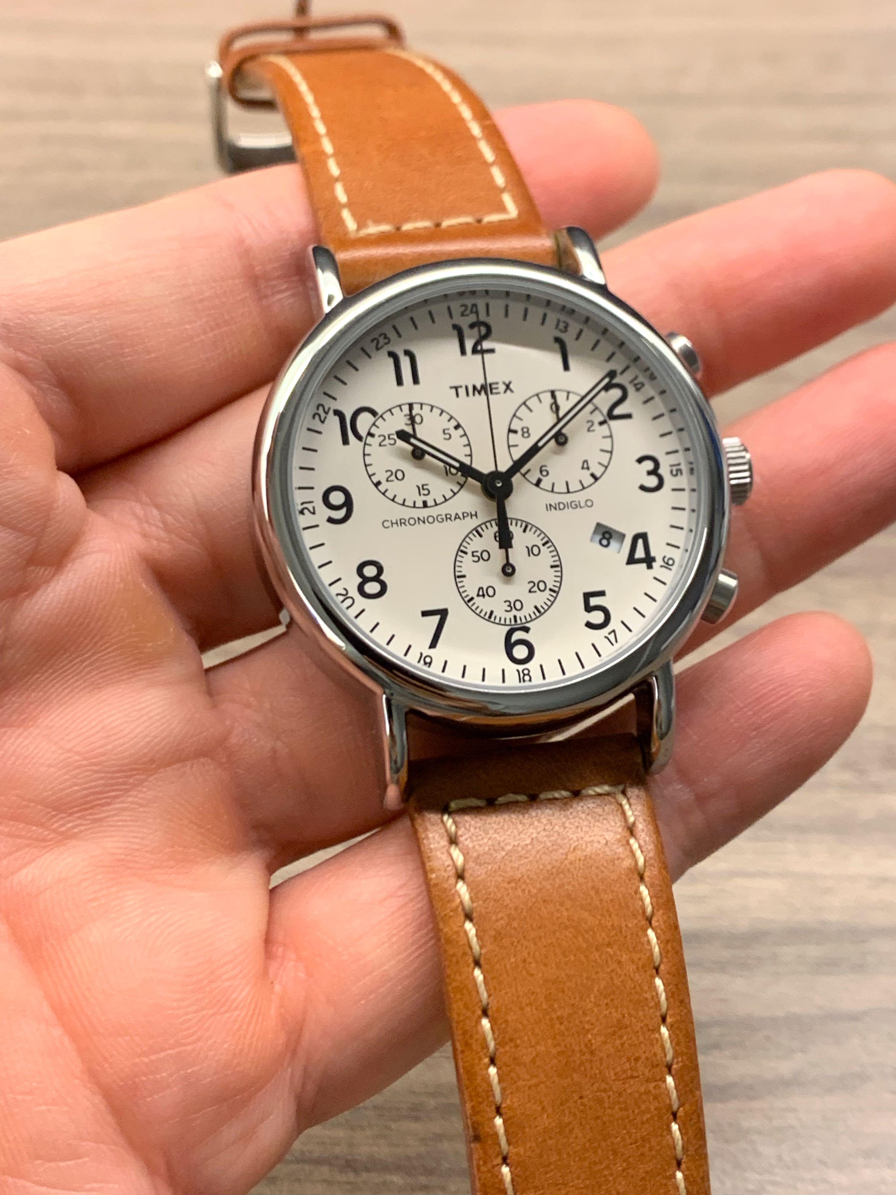 Timex weekender chrono lug to lug on sale