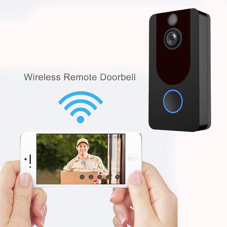 V7 Video Doorbell, 1080 HD Video Doorbell Night Vision Wireless