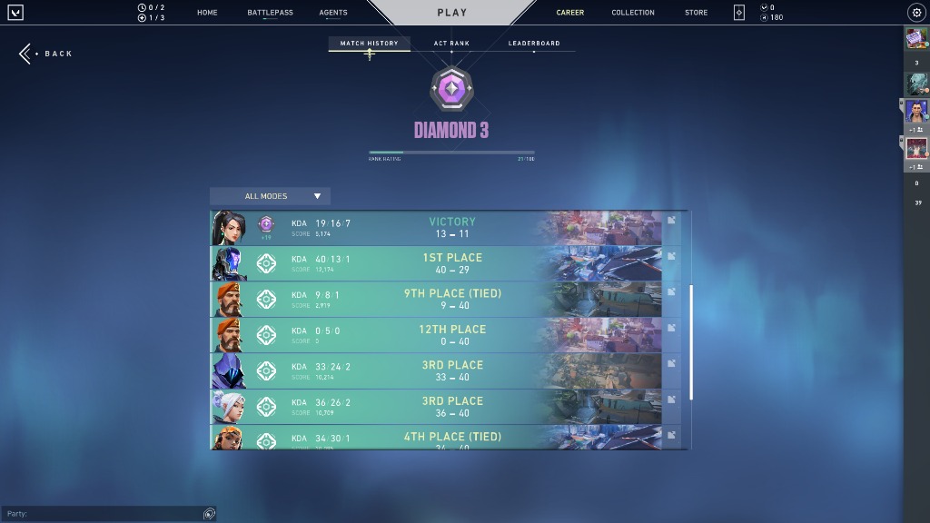 Valorant diamond 3 account, Video Gaming, Video Games, Others on Carousell
