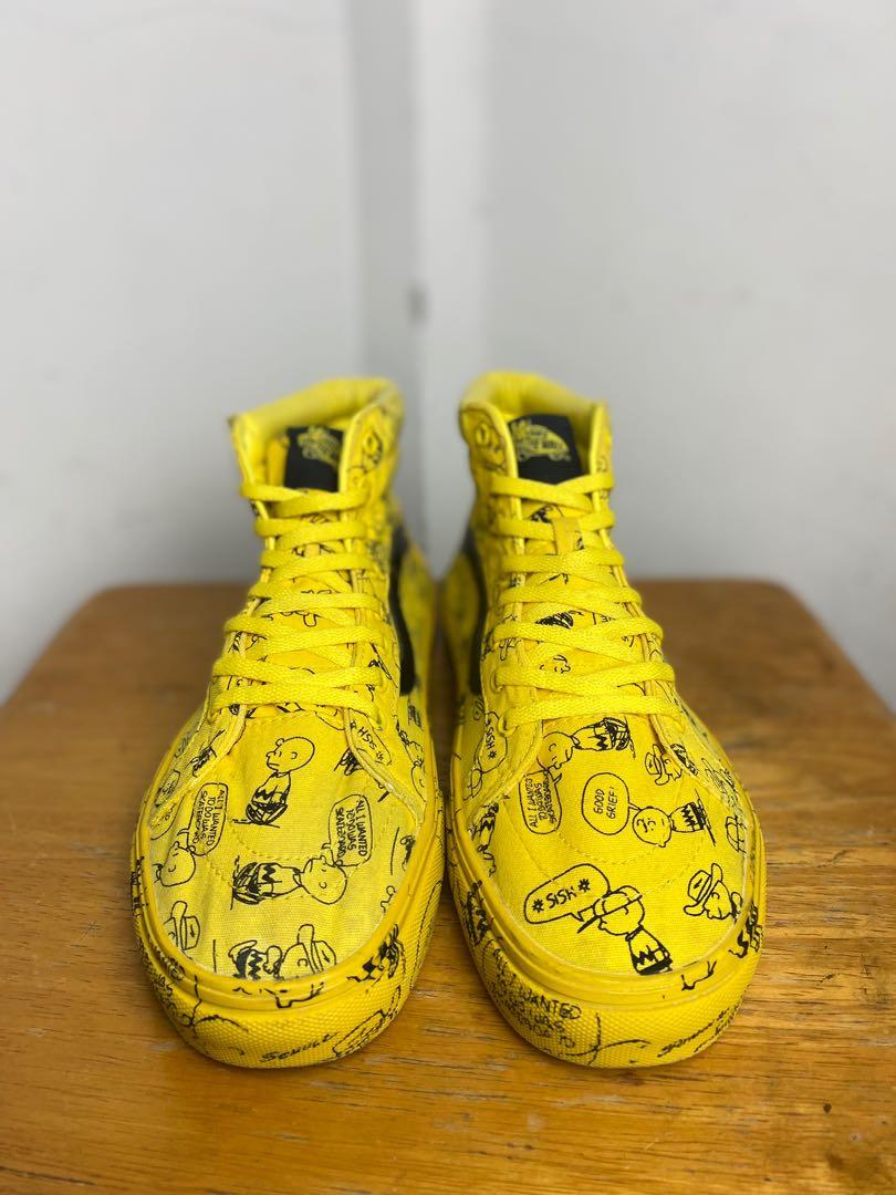 Vans X Peanuts SK8 HI Saiz 8 Men s Fashion Footwear Sneakers
