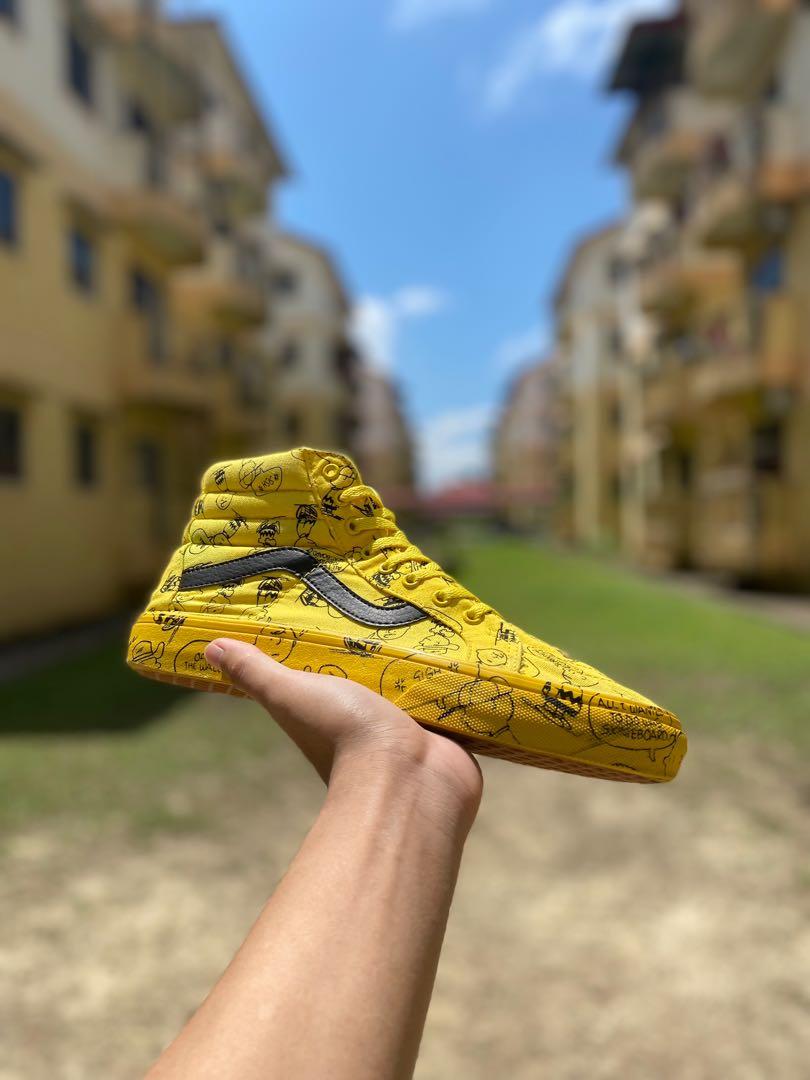 Vans peanuts jaune discount