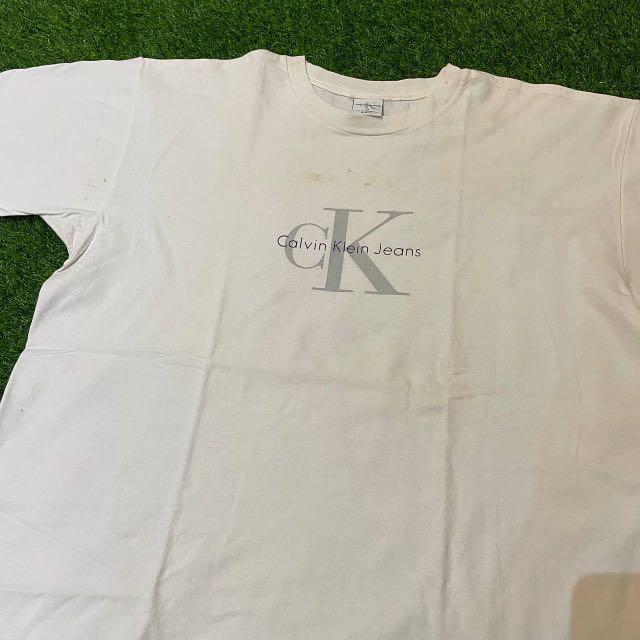 Vintage Calvin Klein Jeans Big Logo Spell Out Shirt, Men's Fashion, Tops &  Sets, Tshirts & Polo Shirts on Carousell