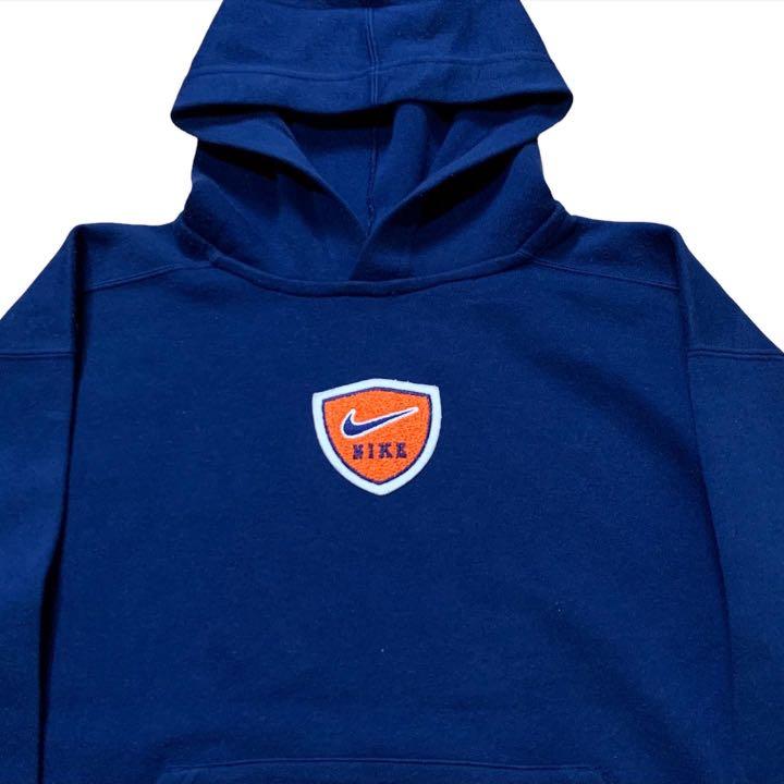 Vintage Nike Center Swoosh Logo Hoodie 