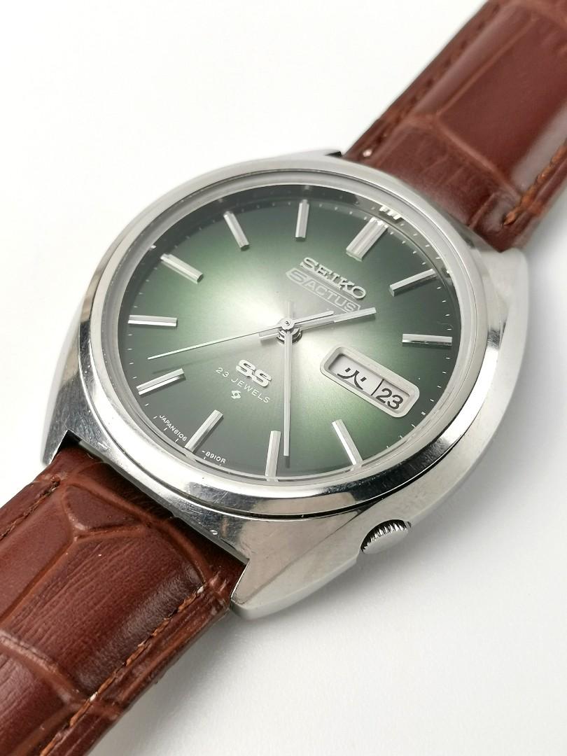 SEIKO 隠し持っ 5ACTOS オリーブグリーン 6106-8670 純正品 美品 