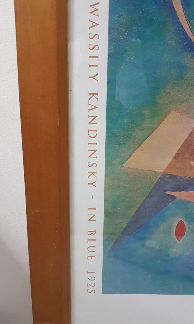 Wassily Kandinsky - In Blue (Category: Art & Prints) located in Bacoor. Submitted by sendthelight.ph (Listing ID 1154507556, Image 3). Description: Wassily Kandinsky - In Blue, 1925 68cm x 99cm Frame can be easily restored. No issues sa mismong art. Pwede ihang sa wall. Meet up only sana pwede sa MOA, Ayala Malls Manila Bay, Robinsons Manila, SM Makati or ok din if taga cavite ka kasi baka mabasag pag trinansport sa Lalamove sayang naman. PM nala